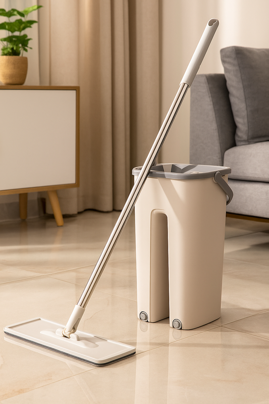 Scratch floor cleaning mop