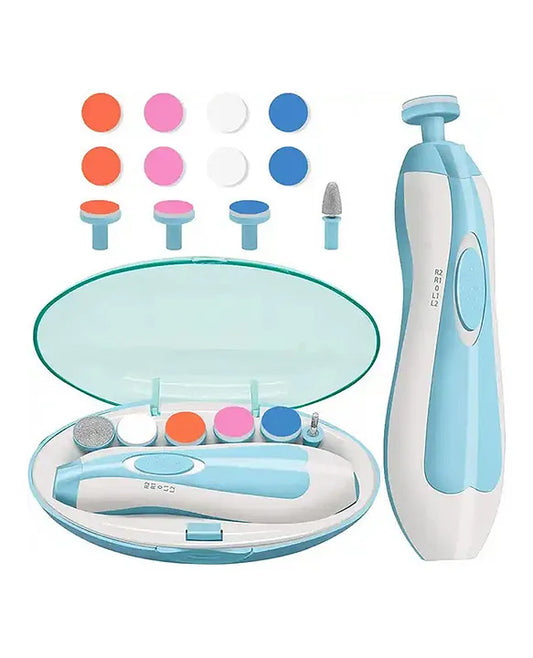 Baby Electric Nail Trimmer with 6 attachment and LED Light