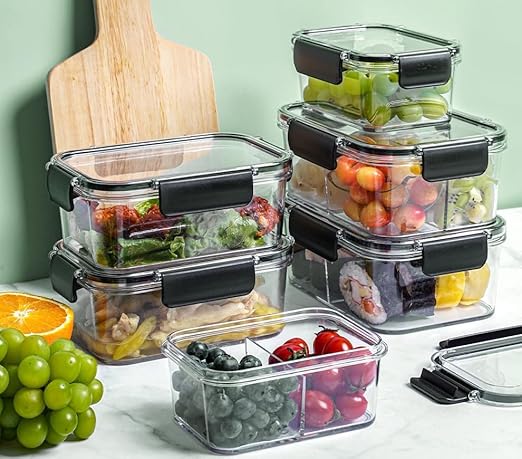 Feel Fresh Container Set 3 Airtight $ Leakproof With Locking Lids (1100ML , 700ML, 300ML )  Best Quality