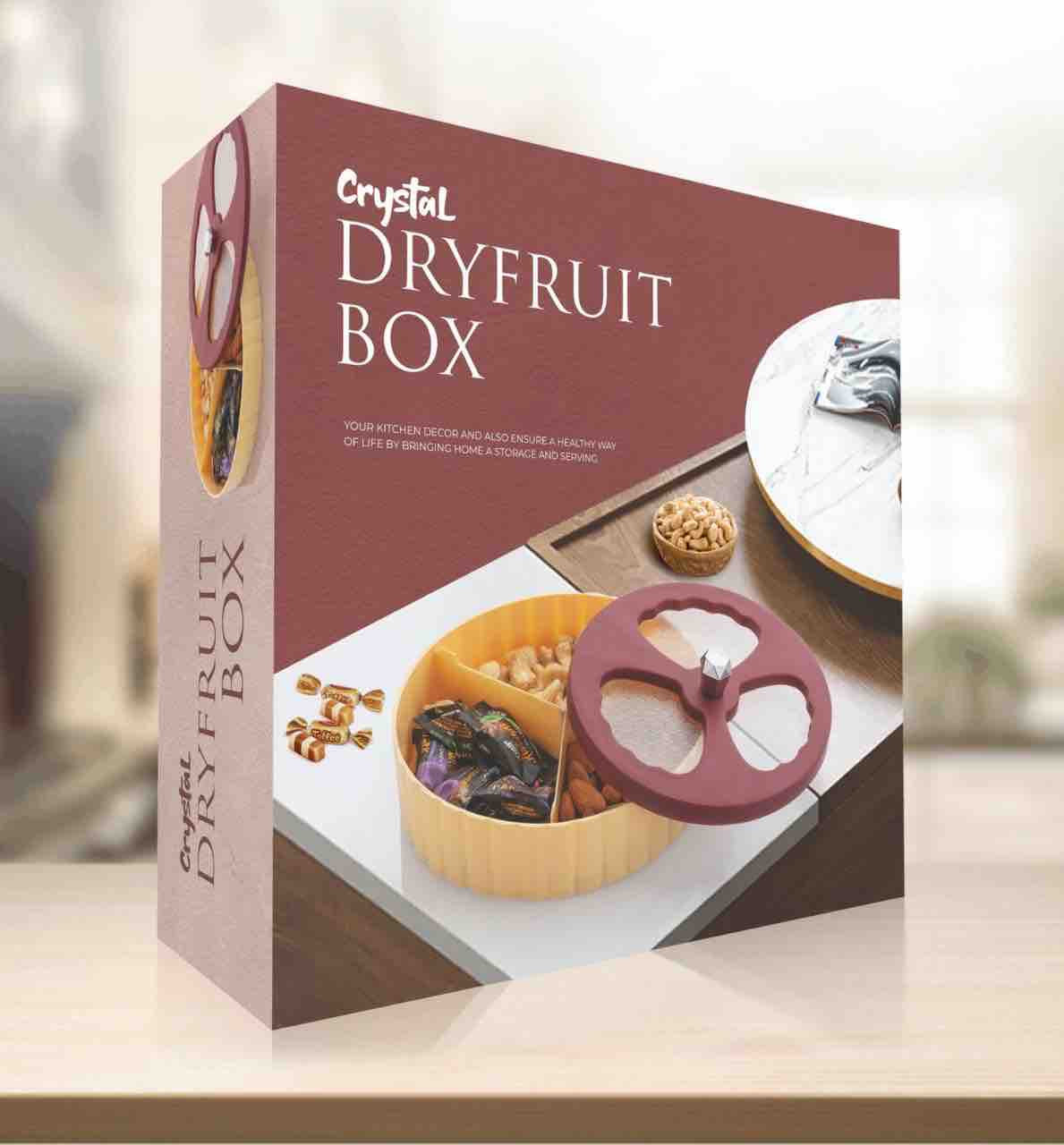 Multipurpose Premium Crystal Dry Fruit Tray
