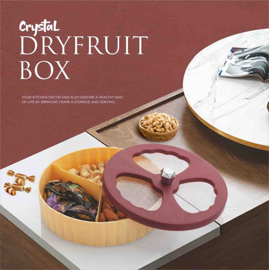 Multipurpose Premium Crystal Dry Fruit Tray