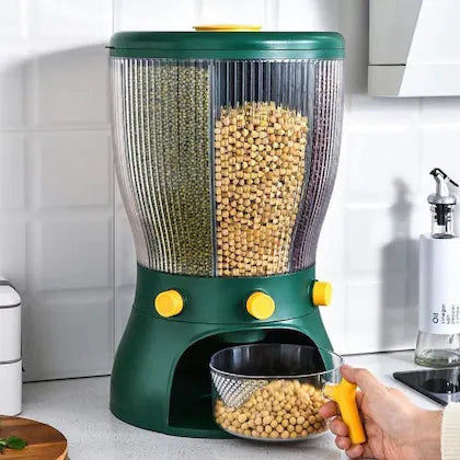 4 in 1 Easy Flow Cereal Dispenser for Kitchen Round